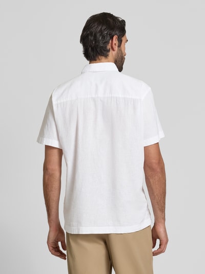 JOOP! Jeans Regular Fit Freizeithemd aus Leinen-Baumwoll-Mix Weiss 5