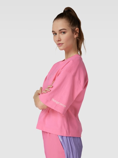 TheJoggConcept Oversized T-Shirt mit überschnittenen Schultern Modell 'SUNA' Pink 3