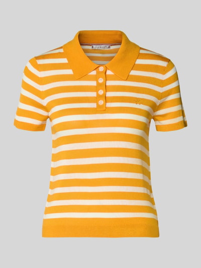 Tommy Hilfiger Regular Fit Poloshirt aus Lyocell-Seiden-Mix Terra 2