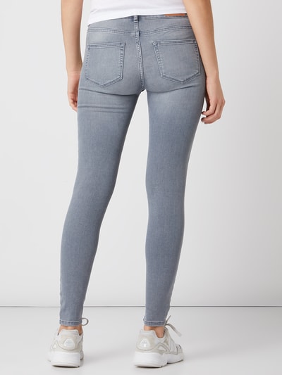 Review Skinny Fit Jeans mit Stretch-Anteil Modell 'Minnie' Hellgrau 5