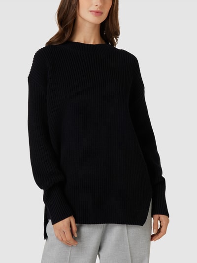 Marc O'Polo Oversized Strickpullover mit Rundhalsausschnitt Black 4