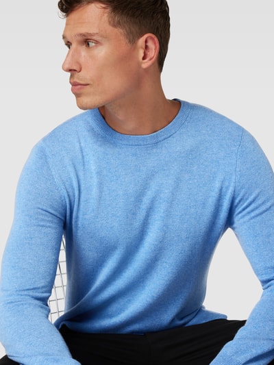 MCNEAL Strickpullover in melierter Optik Blau Melange 3