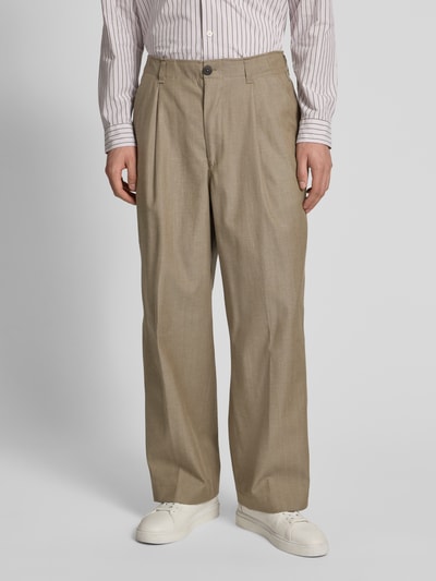 ANNARR Regular fit bandplooibroek met steekzakken, model 'ANRRAVN' Zand - 4