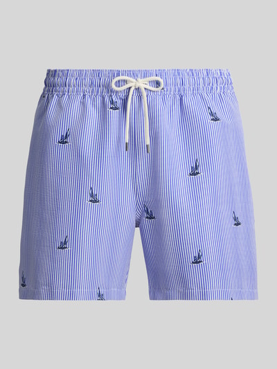 Polo Ralph Lauren Underwear Spodenki kąpielowe o kroju regular fit z haftami Granatowy 2