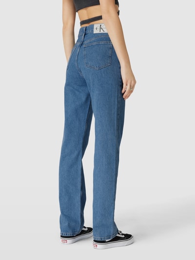 Calvin Klein Jeans Jeansy o kroju straight fit z bawełny Jeansowy niebieski 5
