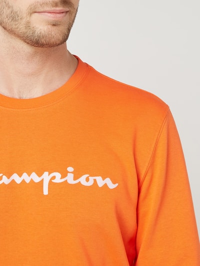 CHAMPION Sweatshirt mit Logo-Print  Orange 3