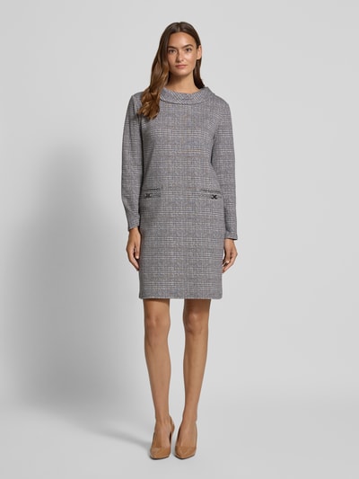 Betty Barclay Regular Fit Minikleid mit Reißverschluss Modell 'September' Hellgrau 1