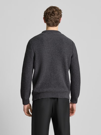 Forét Gebreide pullover met ribboorden Donkergrijs gemêleerd - 5