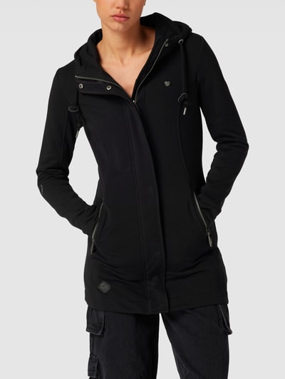 Ragwear Sweatjacke mit Reißverschlusstaschen Modell 'LETTI' Black 4