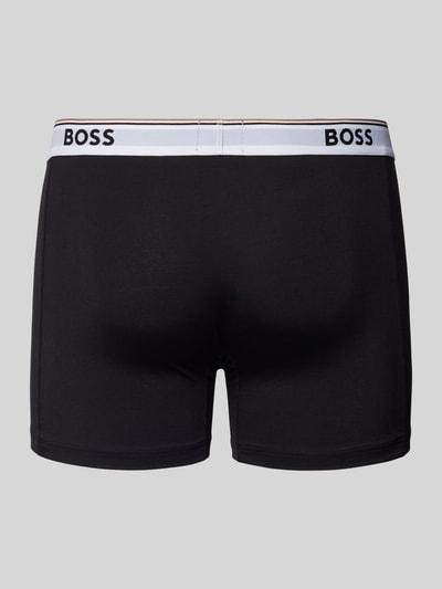 BOSS Boxershort met elastische band met logo in een set van 3 stuks Zwart - 3