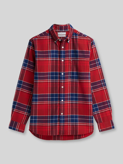 Tommy Hilfiger Regular Fit Freizeithemd aus reiner Baumwolle Rot 2