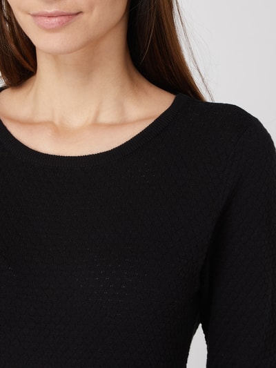 Vero Moda Pullover van biologisch katoen, model 'Care' Zwart - 3