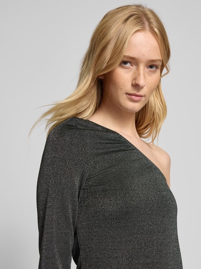 Noisy May Blouse in off shoulder-design, model 'MALEEN' Zwart - 3