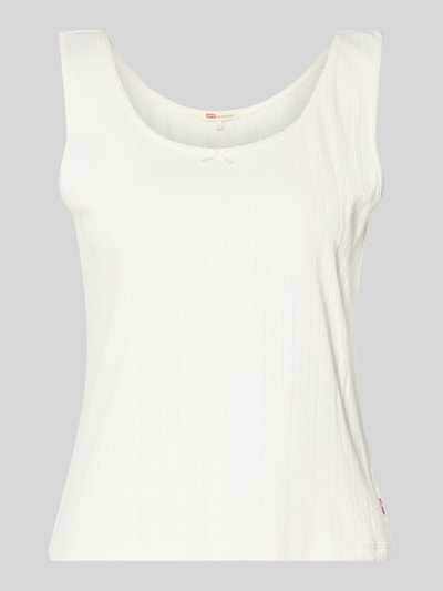 Levi's® Slim Fit Top aus reiner Baumwolle Modell 'SWEETIE SL' Ecru 1
