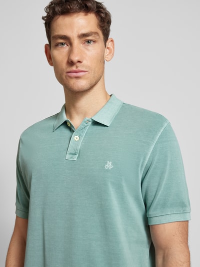 Marc O'Polo Poloshirt mit Logo-Stitching Ocean 3