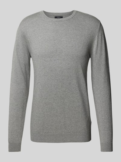 Matinique Pullover mit Label-Detail Modell 'Jones' Hellgrau Melange 2