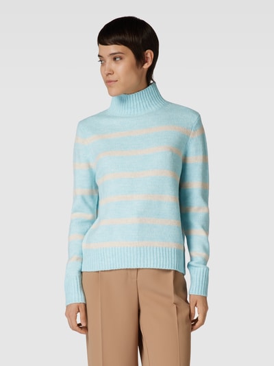 Christian Berg Woman Gebreide pullover met opstaande kraag Bleu - 4