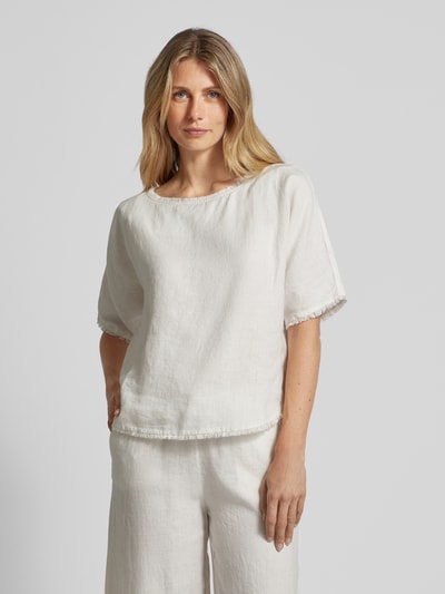 Christian Berg Woman Bluse mit Fransen Sand 4