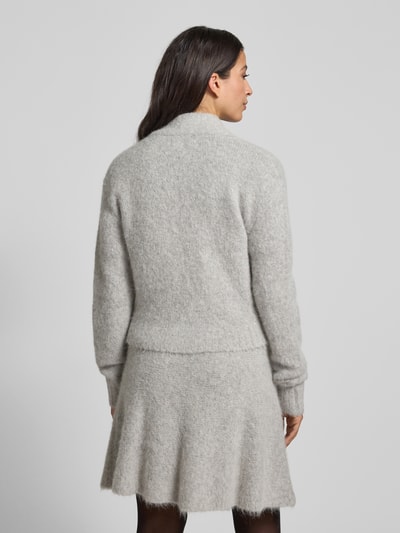 Samsøe Samsøe Cardigan mit Zweiwege-Reißverschluss Modell 'JEANNE' Hellgrau Melange 5