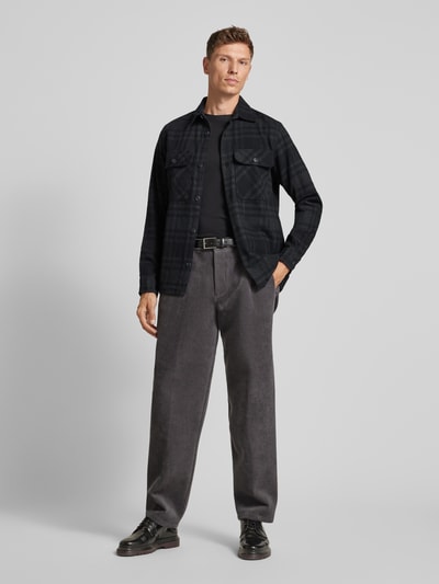 Jack & Jones Premium Slim fit overhemdjack met kentkraag, model 'RAYMOND' Zwart - 1