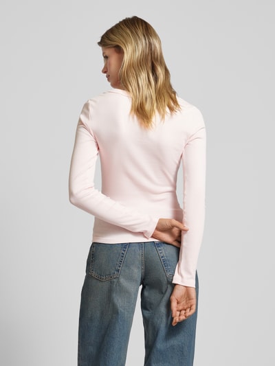 Gina Tricot Shirt met lange mouwen en fijnrib Roze - 5