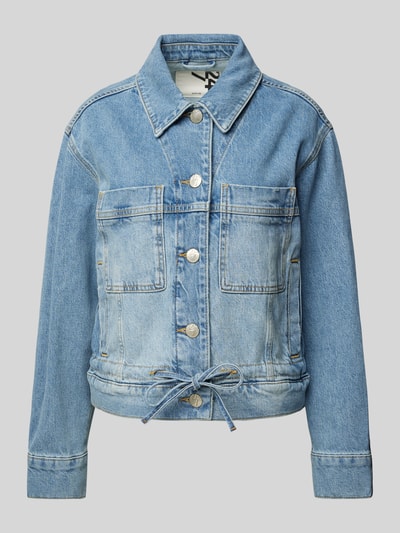 OPUS Jeansjack met opgestikte borstzakken, model 'Hemely' Jeansblauw - 1