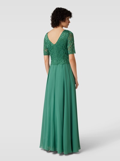 Vera Mont Abendkleid mit Lochmuster Gruen 5