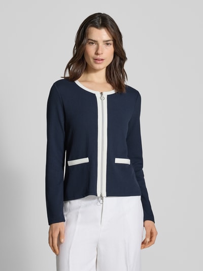 Betty Barclay Kurtka w kroju slim fit z domieszką wiskozy o dzianinowym wyglądzie Granatowy 4