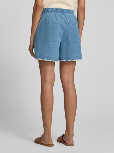 ICHI Shorts mit Eingrifftaschen Jeansblau 5