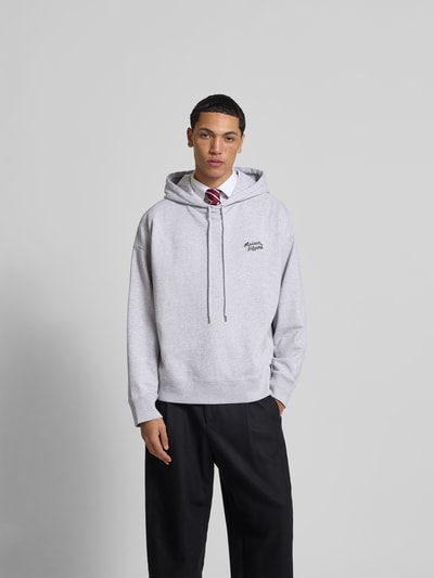 MAISON KITSUNÉ Hoodie mit Kapuze Hellgrau Melange 4