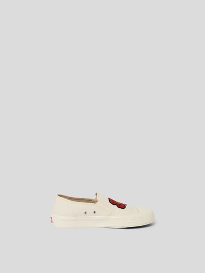 Kenzo Slip-On-Sneaker mit Motiv-Stitching Ecru 4