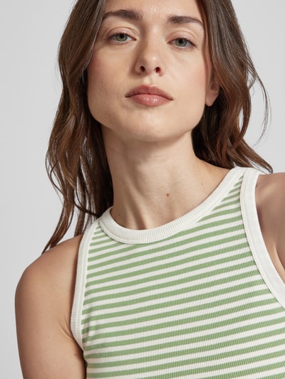 Knowledge Cotton Apparel Top met ronde hals Groen - 3