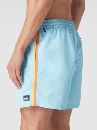 Quiksilver Badehose mit Kontraststreifen Hellblau 3