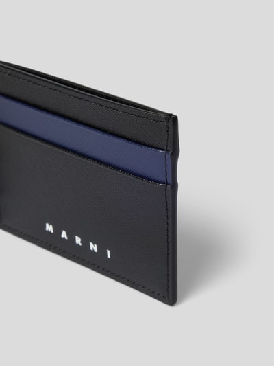 Marni Kartenetui in Two-Tone-Machart Schwarz 2