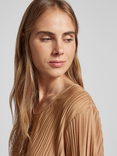 Soyaconcept Blouseshirt met plissévouwen, model 'KIRIT' Camel - 3