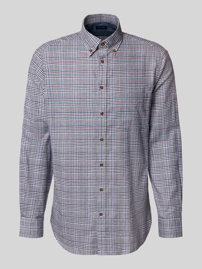 Christian Berg Men Vrijetijdsoverhemd met knoopsluiting Marineblauw - 2