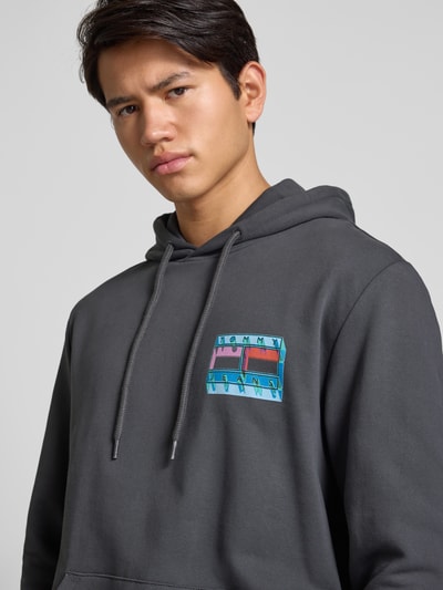 Tommy Jeans Regular fit hoodie van puur katoen  Antraciet - 3
