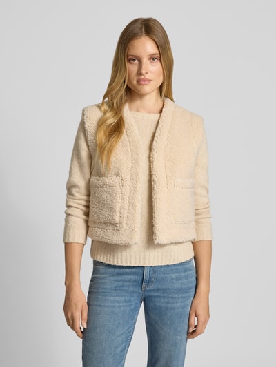 SUNCOO PARIS Gilet van teddybont, model 'DUAL' Camel - 6