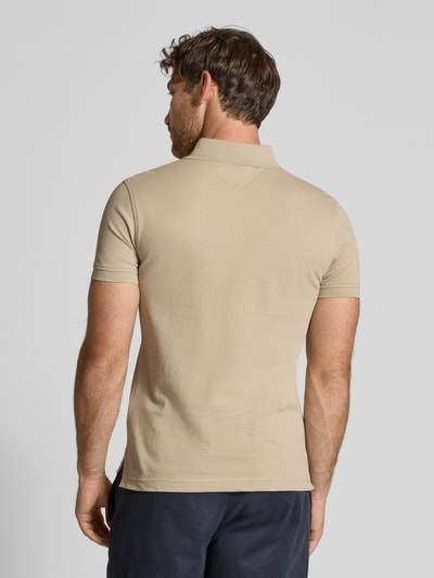 Tommy Hilfiger Slim Fit Poloshirt aus Baumwoll-Elasthan-Mix Beige 5