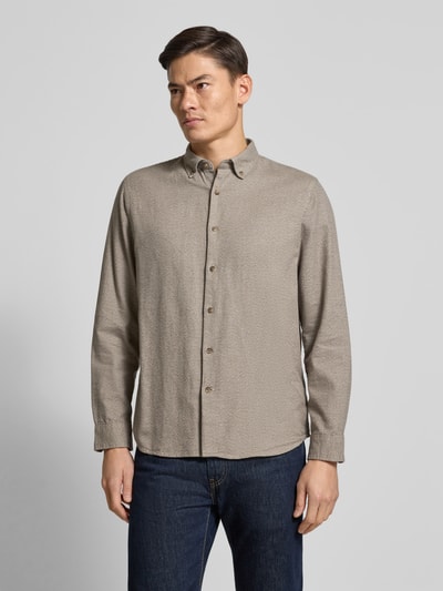 SELECTED HOMME Regular fit vrijetijdsoverhemd van puur biologisch katoen, model 'REGNOAH' Beige - 4