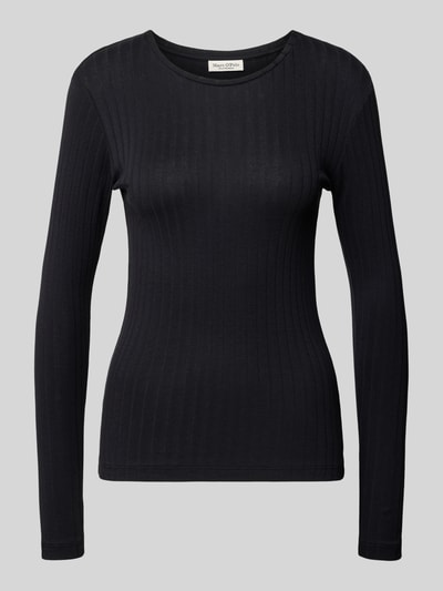 Marc O'Polo Slim Fit Langarmshirt aus Baumwoll-Modal-Mix  Marine 2