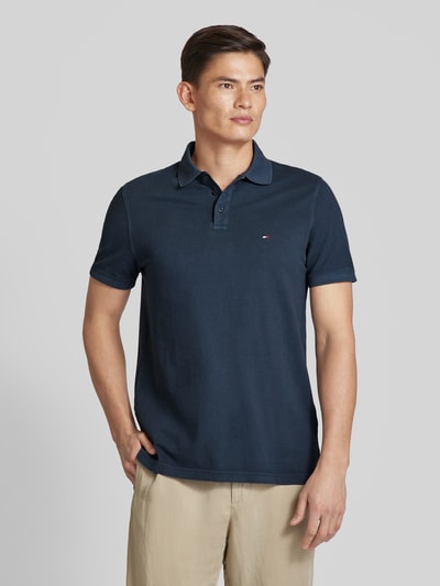 Tommy Hilfiger Regular Fit Poloshirt mit Logo-Stitching Marine 4