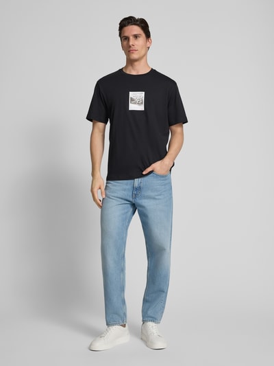 HUGO T-Shirt mit Motiv-Print Modell 'Darthy' Black 1