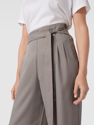 zero Stoffhose mit Bindegürtel Black 3