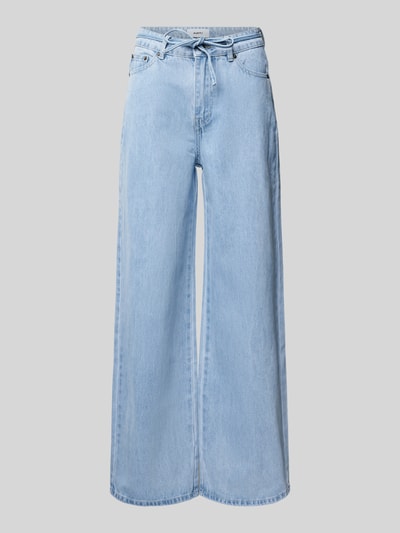 moves Wide leg jeans met strikceintuur, model 'Adanna' Jeansblauw - 2