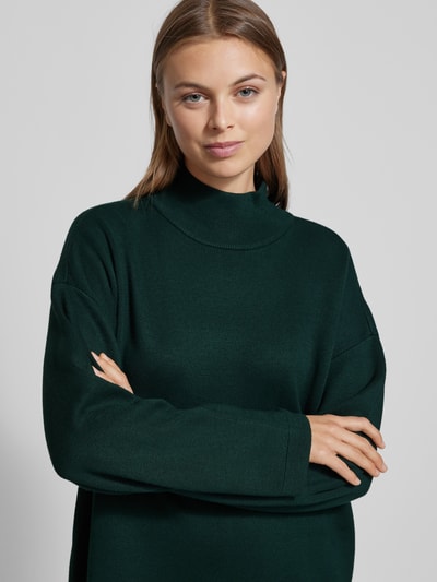 Jake*s Collection Strickkleid aus Viskose-Mix mit Stehkragen Smaragd 3