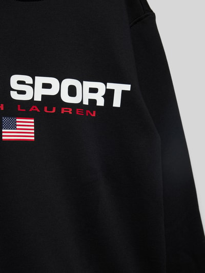 Polo Sport Sweatshirt met labelprint Zwart - 2