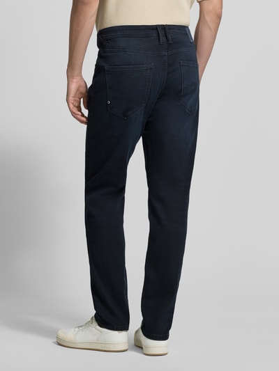 Tom Tailor Denim tapered fit jeans van katoenmix model 'BRYDEN' Donkerblauw - 5