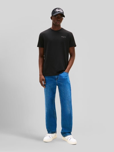 Tommy Jeans Slim Fit T-Shirt aus reiner Baumwolle Black 1