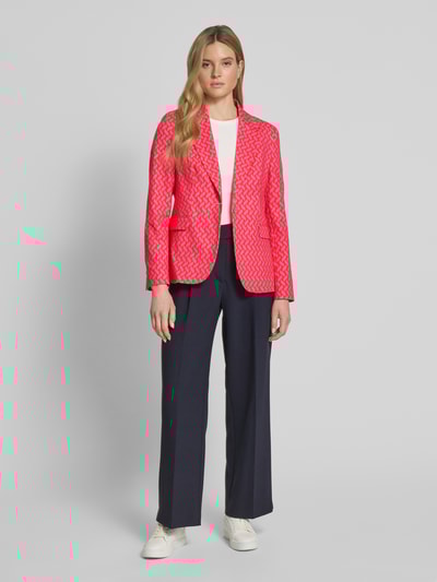 Milano Italy Blazer mit Reverskragen Pink 1